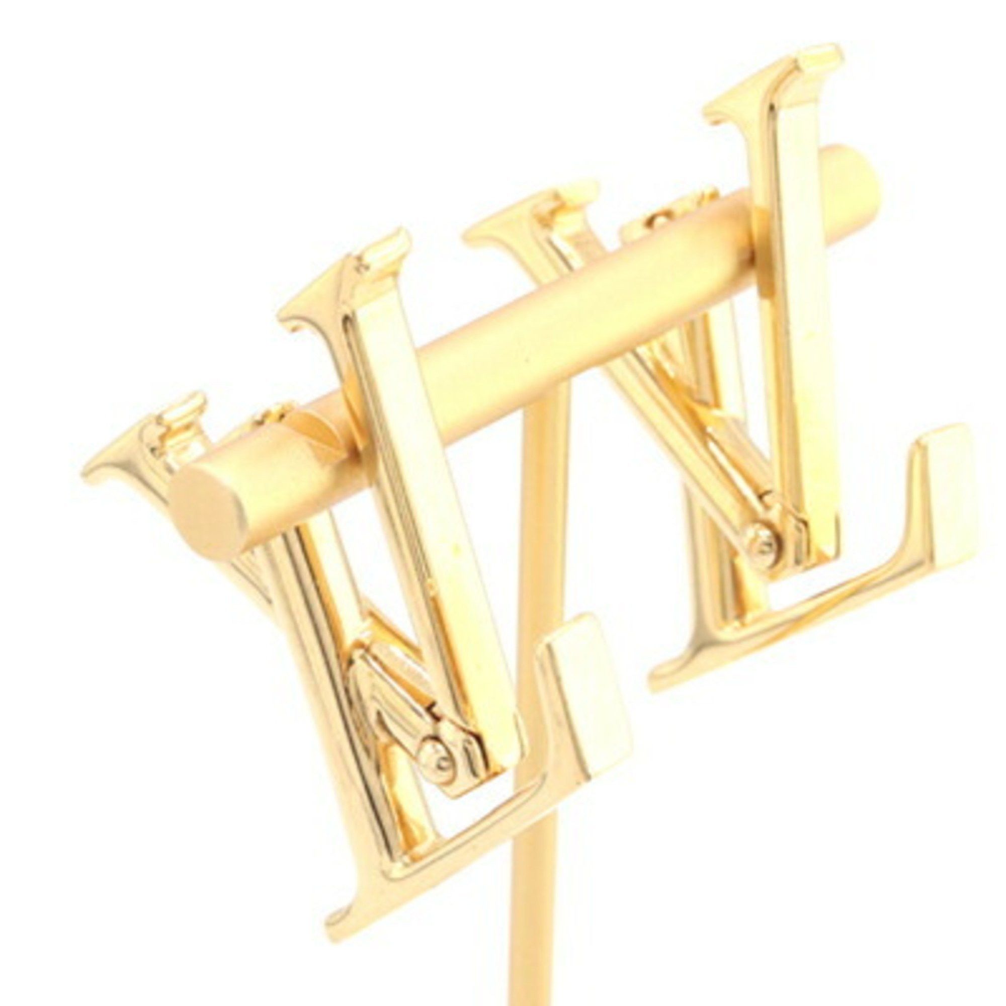 Louis Vuitton Louis Vuitton Earrings Boucle D'oreille Macro M00958 Gold Metal Women's LOUIS VUITTON Size ONE SIZE - 2 Thumbnail