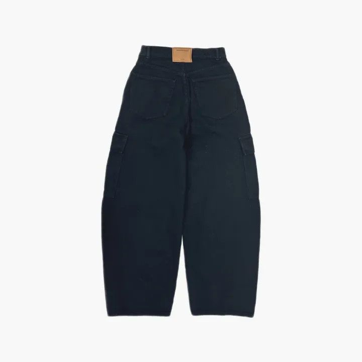 Alexander Wang Alexander Wang Black Wide-Leg Cargo Jeans 0079 Size 25" / US 0 / IT 36 - 3 Thumbnail