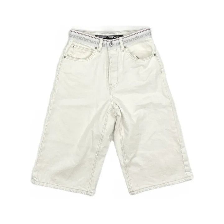 Alexander Wang Alexander Wang SS23 Logo Tape Fitted Shorts 0079 Size 23" - 2 Thumbnail