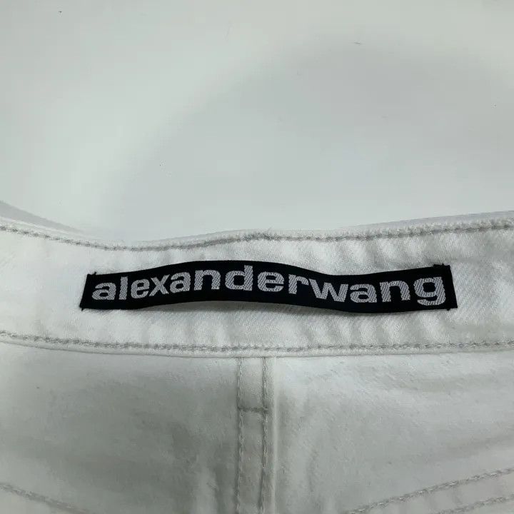 Alexander Wang Alexander Wang SS23 Logo Tape Fitted Shorts 0079 Size 23" - 6 Thumbnail
