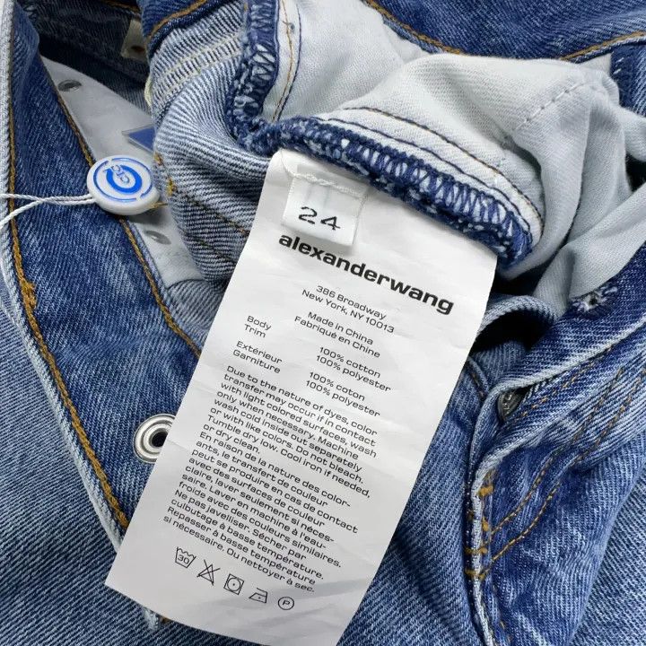 Alexander Wang Alexander Wang FW22 High-Waisted Denim Pants 0079 Size 24" / US 00 / IT 34 - 4 Thumbnail