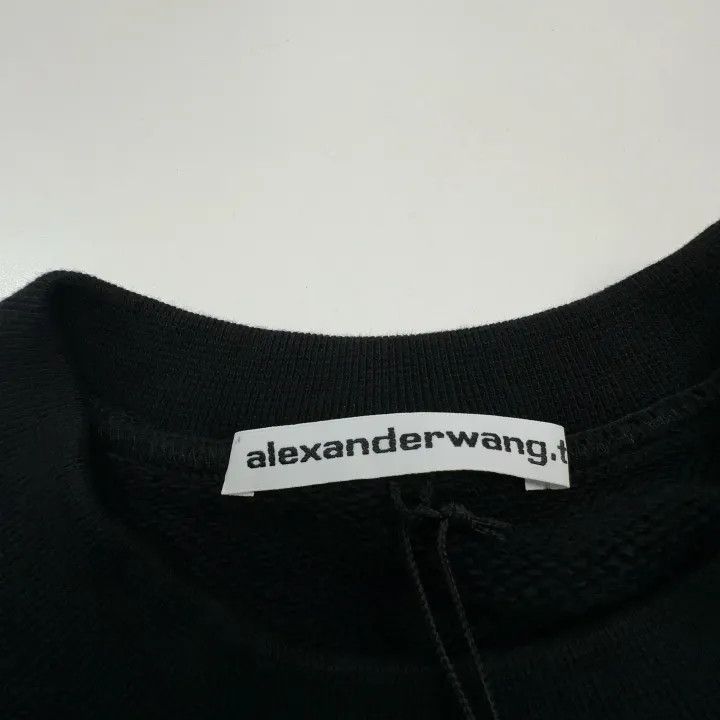 Alexander Wang Alexander Wang Black Oversized Letter Print Sweatshirt 0079 Size M / US 6-8 / IT 42-44 - 6 Thumbnail
