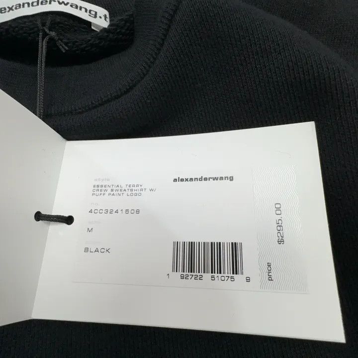 Alexander Wang Alexander Wang Black Oversized Letter Print Sweatshirt 0079 Size M / US 6-8 / IT 42-44 - 7 Thumbnail