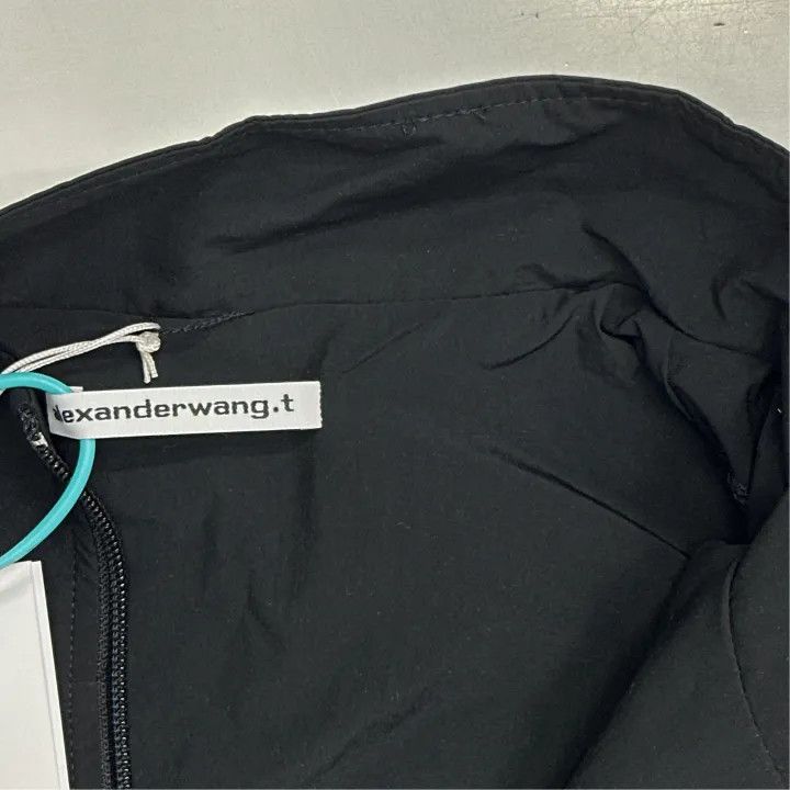 Alexander Wang Alexander Wang Black Zip-Up Long Sleeve Jacket 0079 Size L / US 10 / IT 46 - 2 Thumbnail