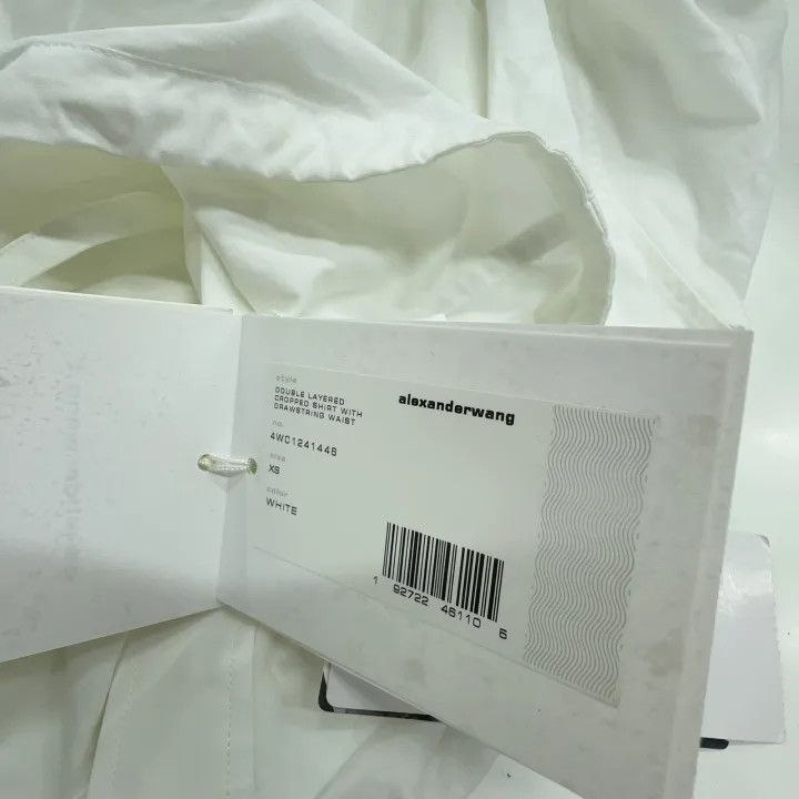 Alexander Wang Alexander Wang White Short Sleeve Shirt 0079 Size XS / US 0-2 / IT 36-38 - 5 Thumbnail