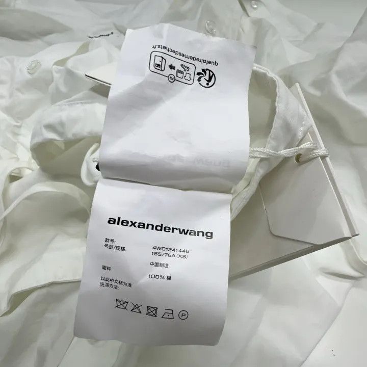 Alexander Wang Alexander Wang White Short Sleeve Shirt 0079 Size XS / US 0-2 / IT 36-38 - 4 Thumbnail