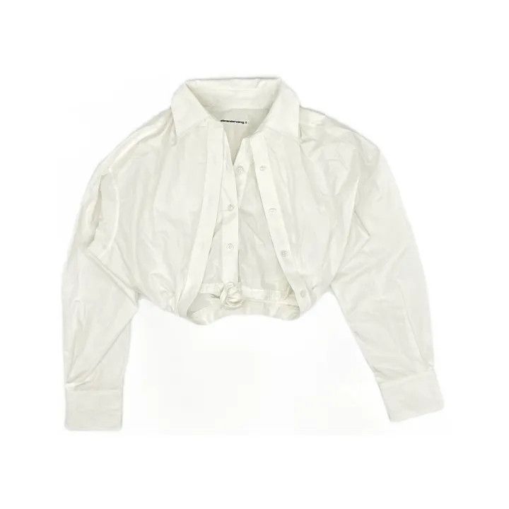 Alexander Wang Alexander Wang White Short Sleeve Shirt 0079 Size XS / US 0-2 / IT 36-38 - 2 Thumbnail