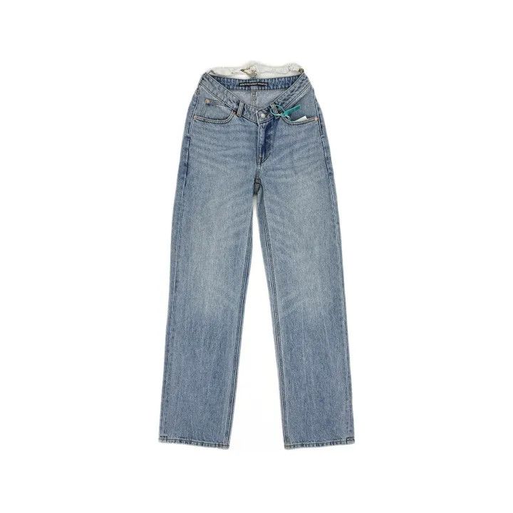 Alexander Wang Alexander Wang Blue Relaxed Fit Denim Pants 0079 Size 25" / US 0 / IT 36 - 2 Thumbnail