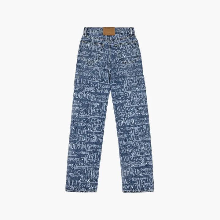 Alexander Wang Alexander Wang SS24 Logo Print Denim Pants 0079 Size 24" / US 00 / IT 34 - 3 Thumbnail