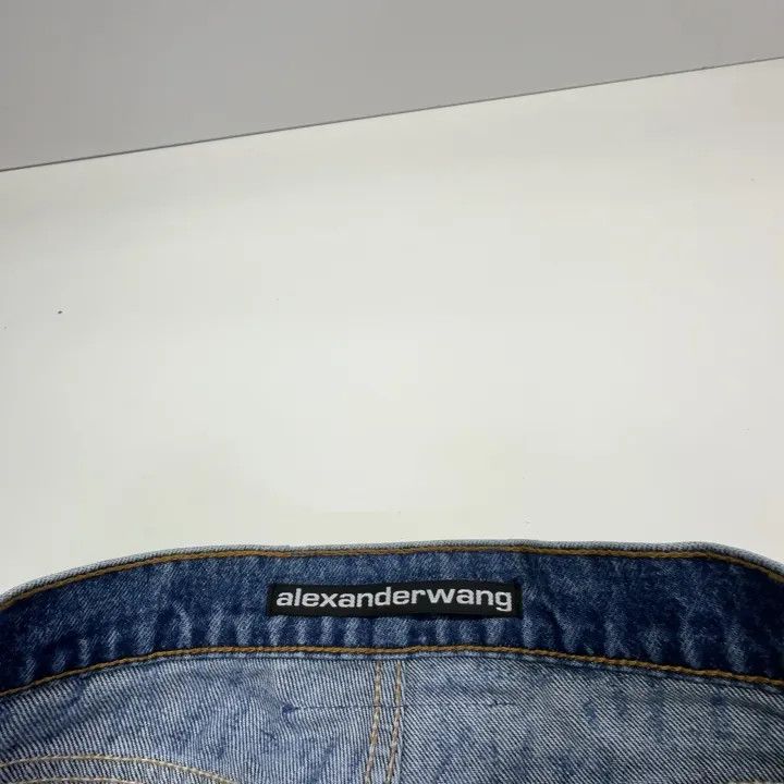 Alexander Wang Alexander Wang SS24 Logo Print Straight Denim Pants 0079 Size 25" / US 0 / IT 36 - 5 Thumbnail