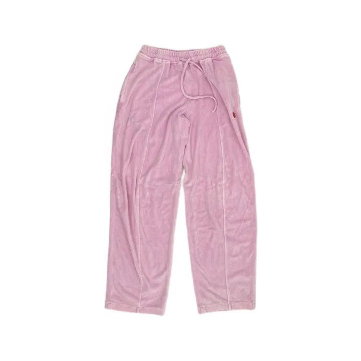 Alexander Wang Alexander Wang Pink Velvet Drawstring Sports Pants 0079 Size 22" - 2 Thumbnail