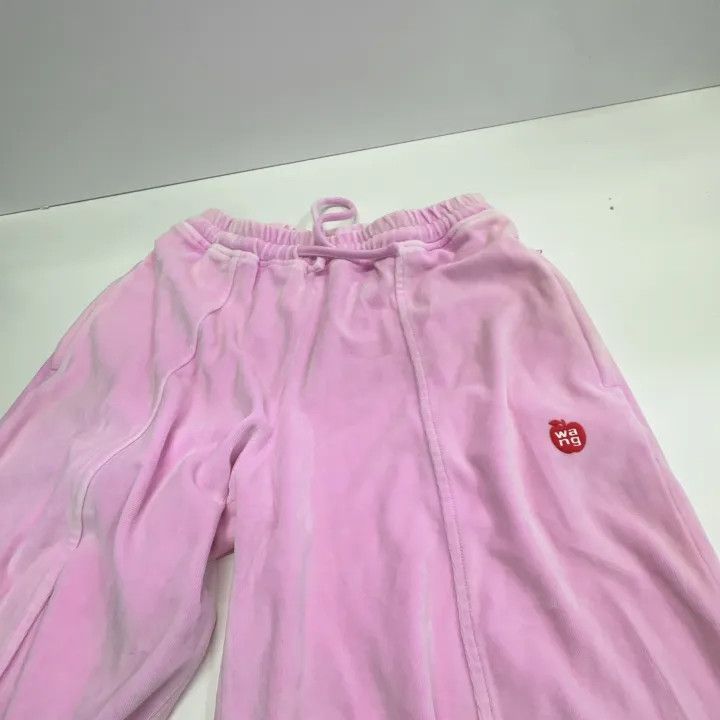 Alexander Wang Alexander Wang Pink Velvet Drawstring Sports Pants 0079 Size 22" - 9 Thumbnail