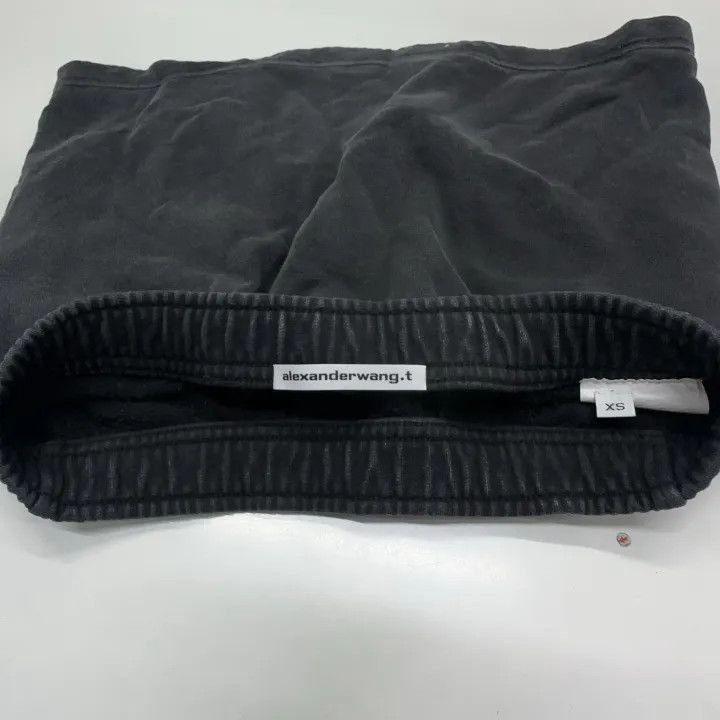 Alexander Wang Alexander Wang Black Drawstring Mini Skirt 0079 Size 22" - 8 Thumbnail