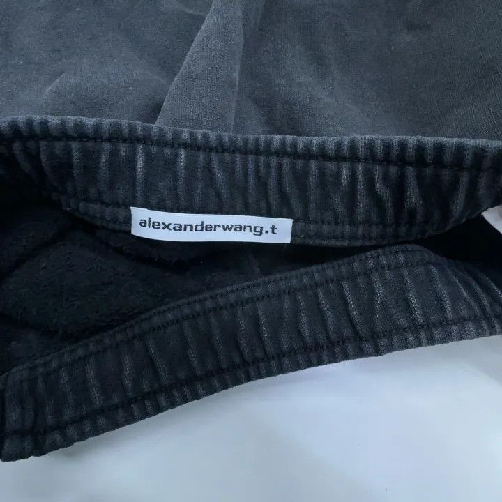 Alexander Wang Alexander Wang Black Drawstring Mini Skirt 0079 Size 22" - 4 Thumbnail