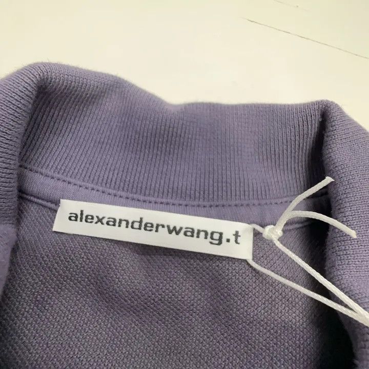 Alexander Wang Alexander Wang Layered Logo Polo Shirt for Women 0079 Size S / US 4 / IT 40 - 2 Thumbnail