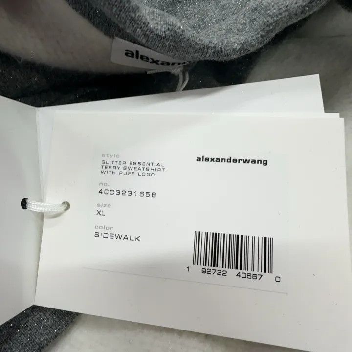 Alexander Wang Alexander Wang Gray Oversized Sweatshirt with Logo 0079 Size XL / US 12-14 / IT 48-50 - 6 Thumbnail