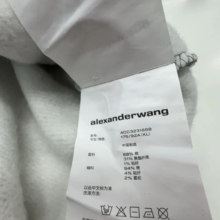 Alexander Wang Alexander Wang Gray Oversized Sweatshirt with Logo 0079 Size XL / US 12-14 / IT 48-50 - 4 Thumbnail