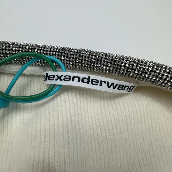 Alexander Wang Alexander Wang Crystal Front Cashmere Sweater 0079 Size L / US 10 / IT 46 - 2 Thumbnail