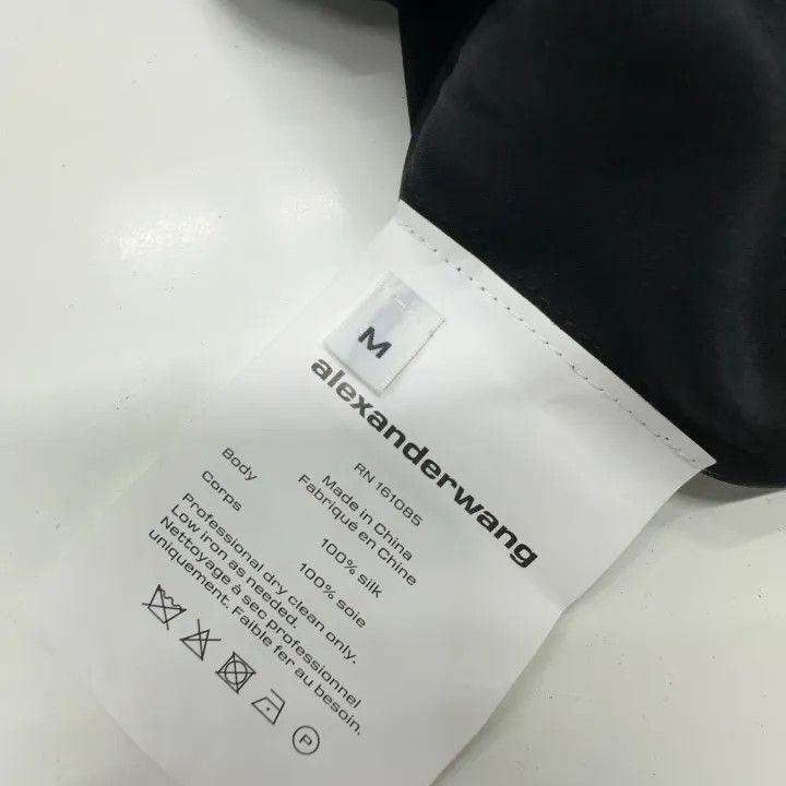 Alexander Wang Alexander Wang Black Off-Shoulder Long Sleeve Shirt 0079 Size M / US 6-8 / IT 42-44 - 4 Thumbnail