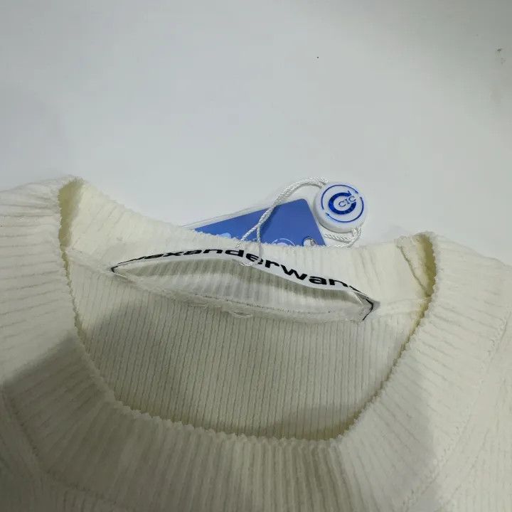 Alexander Wang Alexander Wang SS24 Ribbed Short Sleeve Knit Top 0079 Size M / US 6-8 / IT 42-44 - 4 Thumbnail