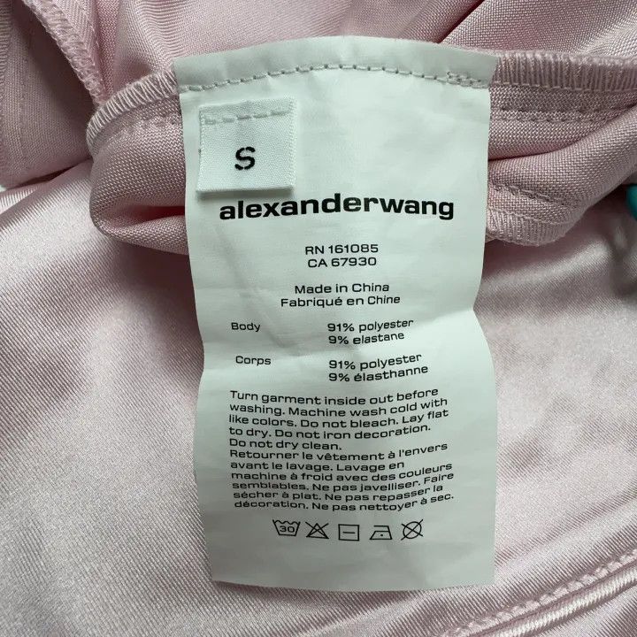 Alexander Wang Alexander Wang Pink Casual Pants with Logo 0079 Size 23" - 2 Thumbnail