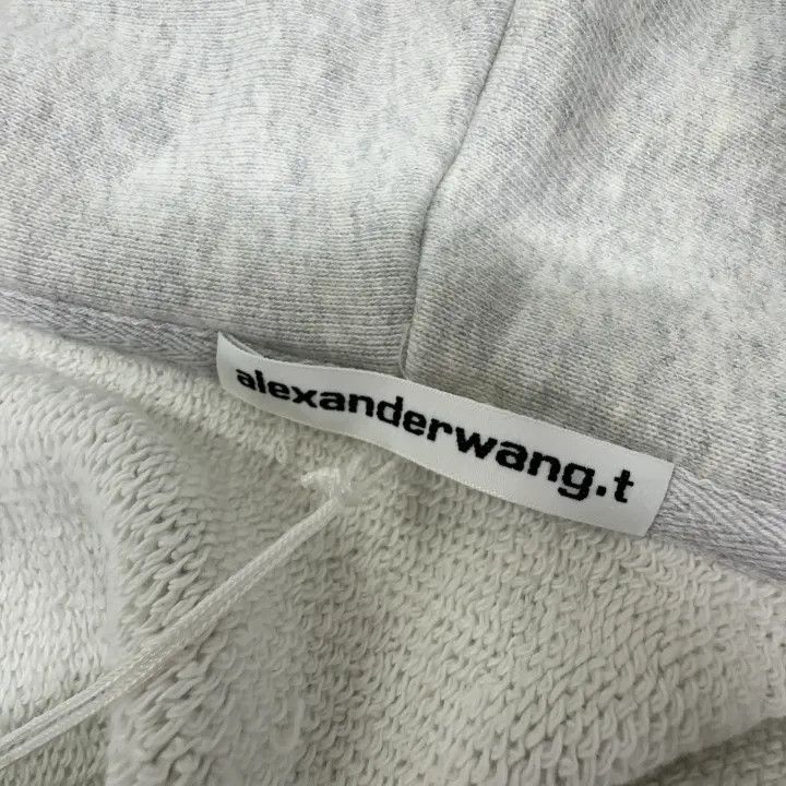 Alexander Wang Alexander Wang Grey Cropped Hoodie with Zipper 0079 Size XS / US 0-2 / IT 36-38 - 7 Thumbnail