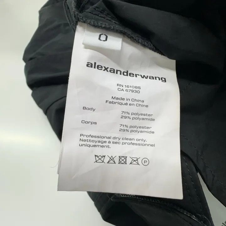 Alexander Wang Alexander Wang Black High-Waist Wide-Leg Pants 0079 Size 22" - 4 Thumbnail