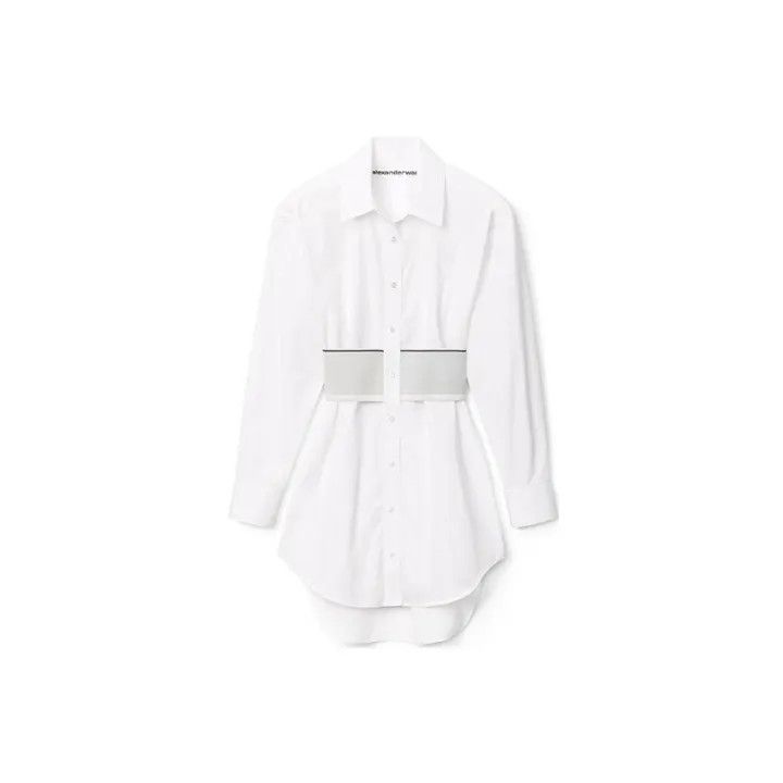 Alexander Wang Alexander Wang SS22 Logo Long Sleeve Dress 0079 Size XXS / US 00 / IT 34 - 2 Thumbnail