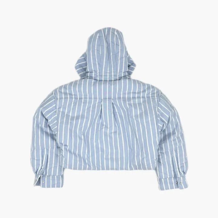Alexander Wang Alexander Wang Blue Striped Cropped Jacket 0079 Size S / US 4 / IT 40 - 3 Thumbnail