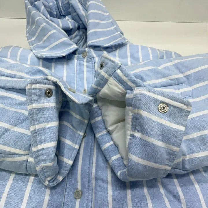 Alexander Wang Alexander Wang Blue Striped Cropped Jacket 0079 Size S / US 4 / IT 40 - 9 Thumbnail