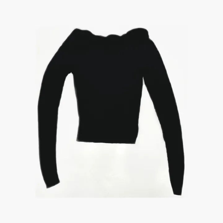 Alexander Wang Alexander Wang Black V-Neck Long Sleeve T-Shirt 0079 Size XS / US 0-2 / IT 36-38 - 3 Thumbnail