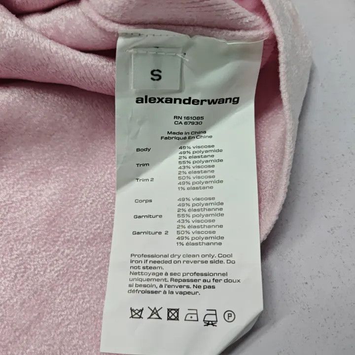 Alexander Wang Alexander Wang Pink Logo Hoodie Dress 0079 Size S / US 4 / IT 40 - 3 Thumbnail
