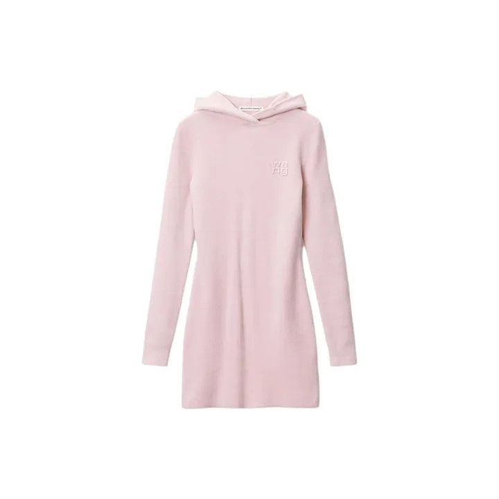 Alexander Wang Alexander Wang Pink Logo Hoodie Dress 0079 Size S / US 4 / IT 40 - 2 Thumbnail