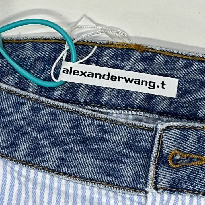 Alexander Wang Alexander Wang Blue Wide-Leg Denim Pants 0079 Size 26" / US 2 / IT 38 - 4 Thumbnail