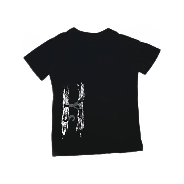 Yohji Yamamoto Yohji Yamamoto Black Letter Print T-Shirt 0079 Size S / US 4 / IT 40 - 2 Thumbnail