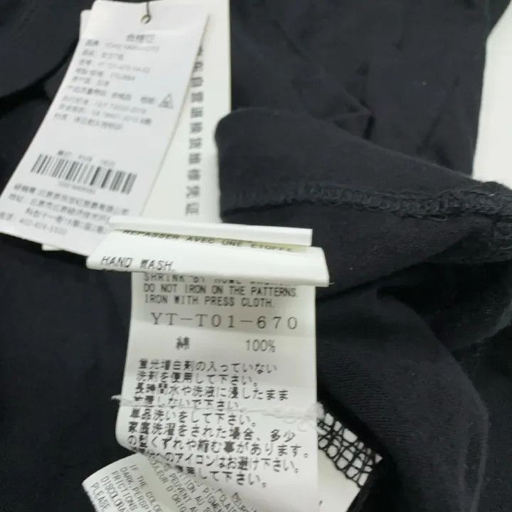 Yohji Yamamoto Yohji Yamamoto Y's Black Graphic Print T-shirt 0079 Size S / US 4 / IT 40 - 5 Thumbnail