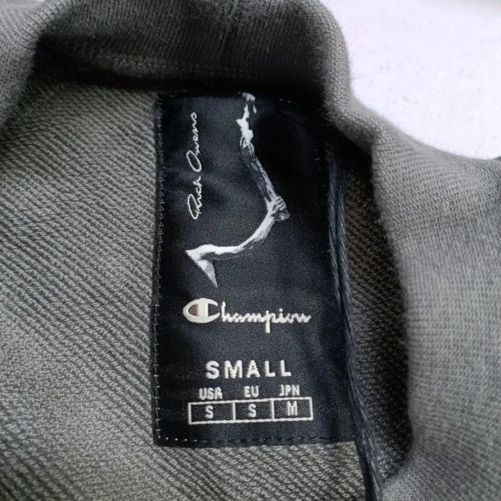 Rick Owens Rick Owens x Champion Gray Brown Sweatshirt 0079 Size S / US 4 / IT 40 - 4 Thumbnail