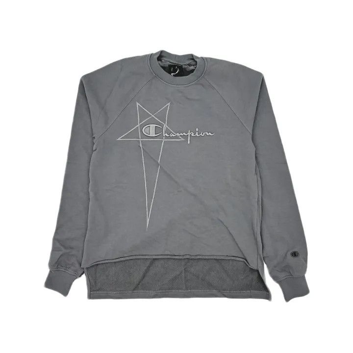 Rick Owens Rick Owens x Champion Gray Brown Sweatshirt 0079 Size S / US 4 / IT 40 - 2 Thumbnail