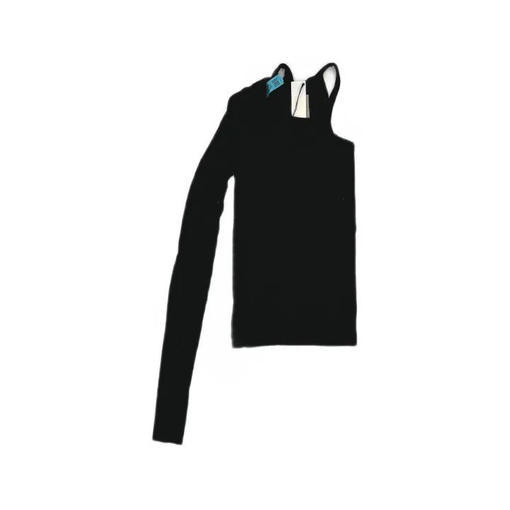 Rick Owens Rick Owens Black Long Sleeve Top for Women 0079 Size M / US 6-8 / IT 42-44 - 2 Thumbnail