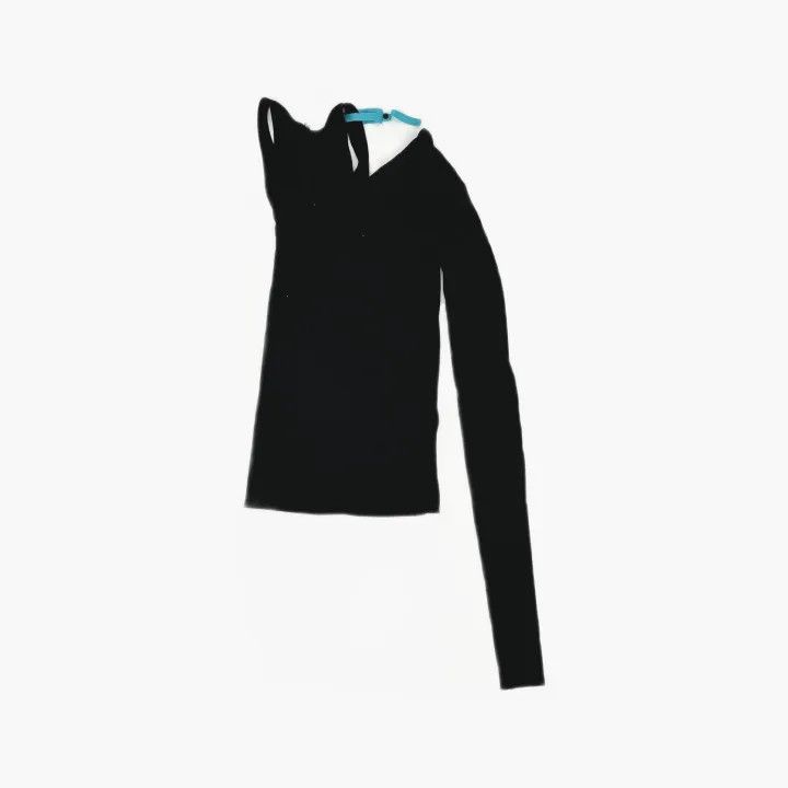 Rick Owens Rick Owens Black Long Sleeve Top for Women 0079 Size M / US 6-8 / IT 42-44 - 3 Thumbnail