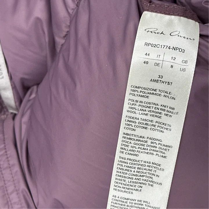 Rick Owens Rick Owens Purple High Neck Long Sleeve Jacket 0079 Size M / US 6-8 / IT 42-44 - 3 Thumbnail