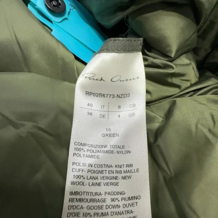 Rick Owens Rick Owens Green Casual High Neck Jacket 0079 Size S / US 4 / IT 40 - 4 Thumbnail