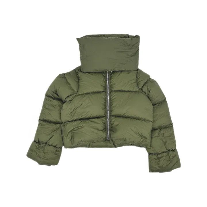 Rick Owens Rick Owens Green Casual High Neck Jacket 0079 Size S / US 4 / IT 40 - 2 Thumbnail