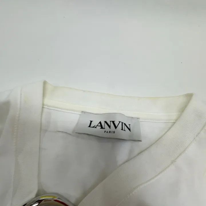 Lanvin Lanvin SS24 Short Sleeve T-Shirt with Details 0079 Size M / US 6-8 / IT 42-44 - 5 Thumbnail