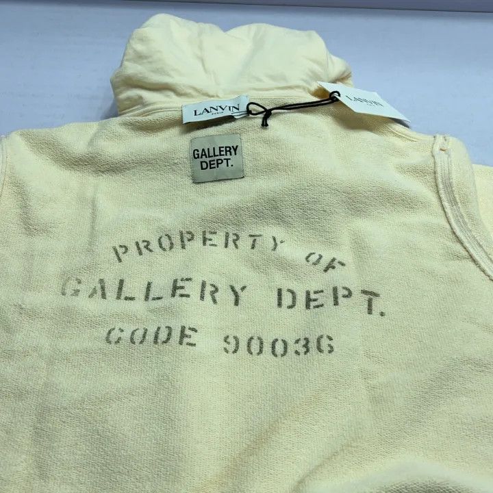 Lanvin Lanvin SS23 Hooded Sweatshirt with Letter Print 0079 Size S / US 4 / IT 40 - 7 Thumbnail