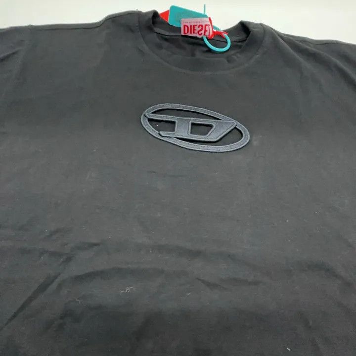 Diesel Diesel Oval-D Logo Black Loose Fit T-Shirt 0079 Size XS / US 0-2 / IT 36-38 - 7 Thumbnail