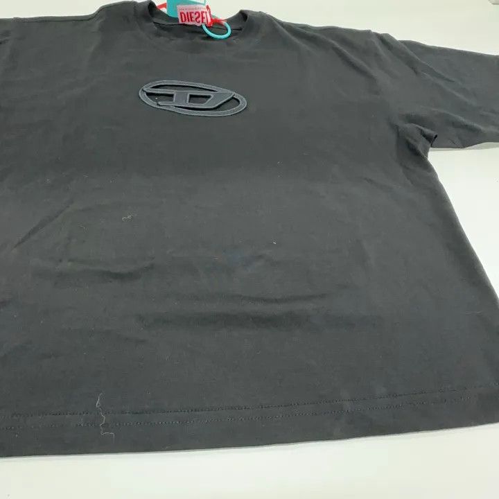 Diesel Diesel Oval-D Logo Black Loose Fit T-Shirt 0079 Size XS / US 0-2 / IT 36-38 - 8 Thumbnail