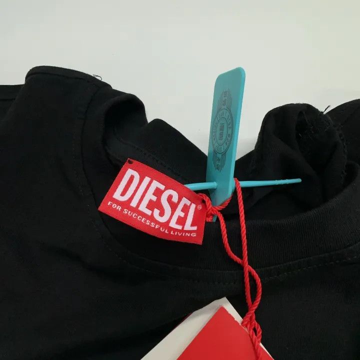 Diesel Diesel Oval-D Logo Black Loose Fit T-Shirt 0079 Size XS / US 0-2 / IT 36-38 - 5 Thumbnail