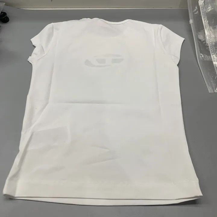 Diesel Diesel Oval-D Embroidered Logo Short Sleeve T-Shirt 0079 Size S / US 4 / IT 40 - 2 Thumbnail