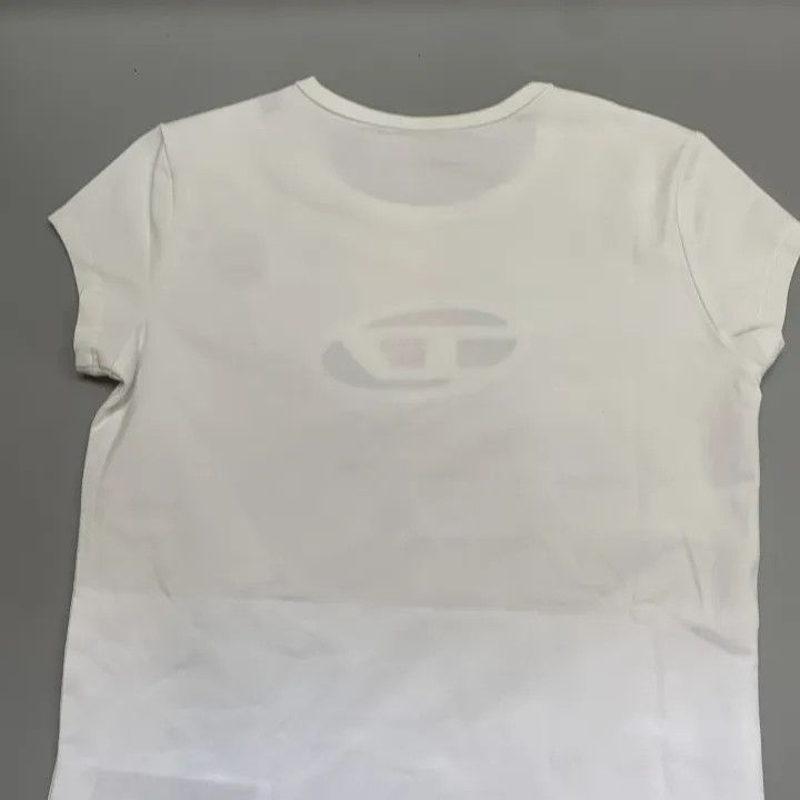Diesel Diesel Oval-D Embroidered Logo T-Shirt for Women 0079 Size XS / US 0-2 / IT 36-38 - 2 Thumbnail